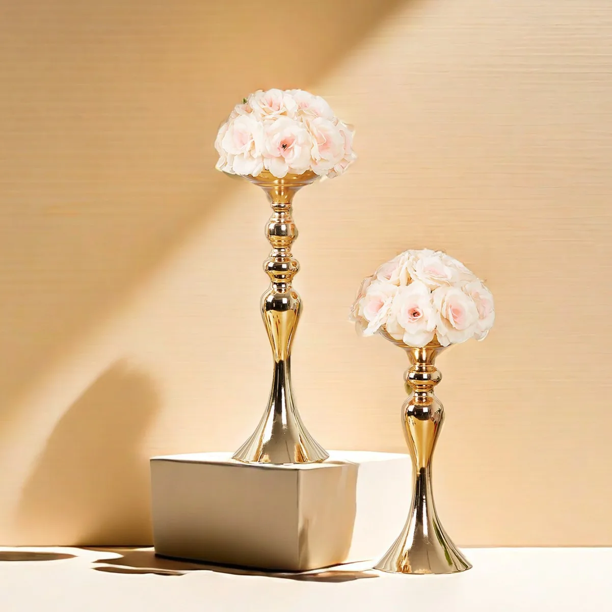 Wedding Props Decor Plated Mermaid Candle Holder Hotel Wedding Decor Road Lead Romantic Candle Holder Ornaments candle holders