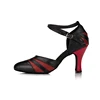 Customsize Latin Dance Shoes Ladies Female Tango Ballroom Modern Dancing Shoes Girls Practice Competition Black Red Wholesale 2