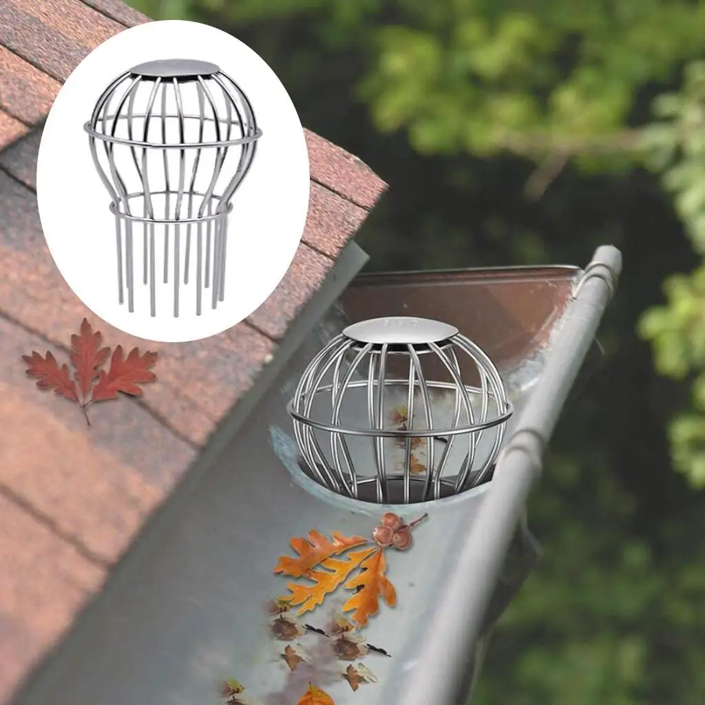 DOWN PIPE GUTTER BALLOON PIPE GUARD FILTERS STRAINER ANTI BLOCKAGE 140mm
