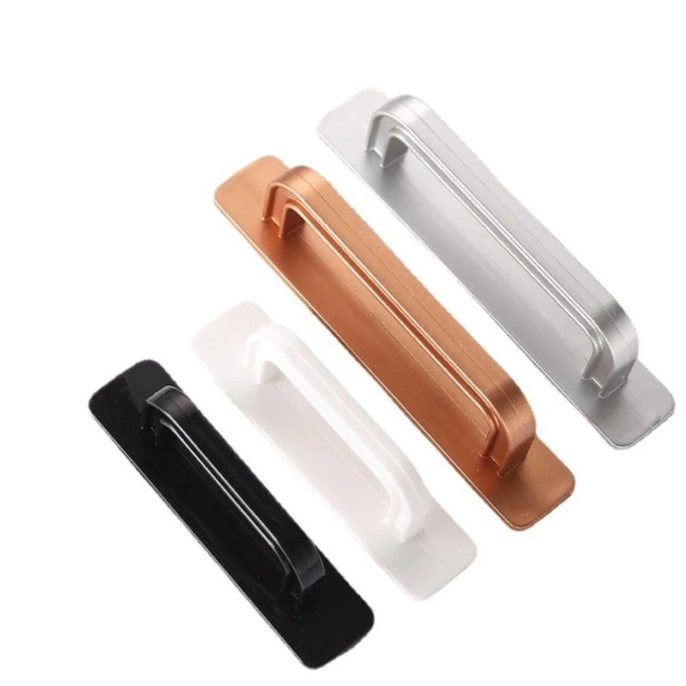 Self-adhesive Drawer Handles Multi-purpose Plastic Wardrobe Handle Organizer Paste Durable Knob Auxiliary Device Window Cabinet