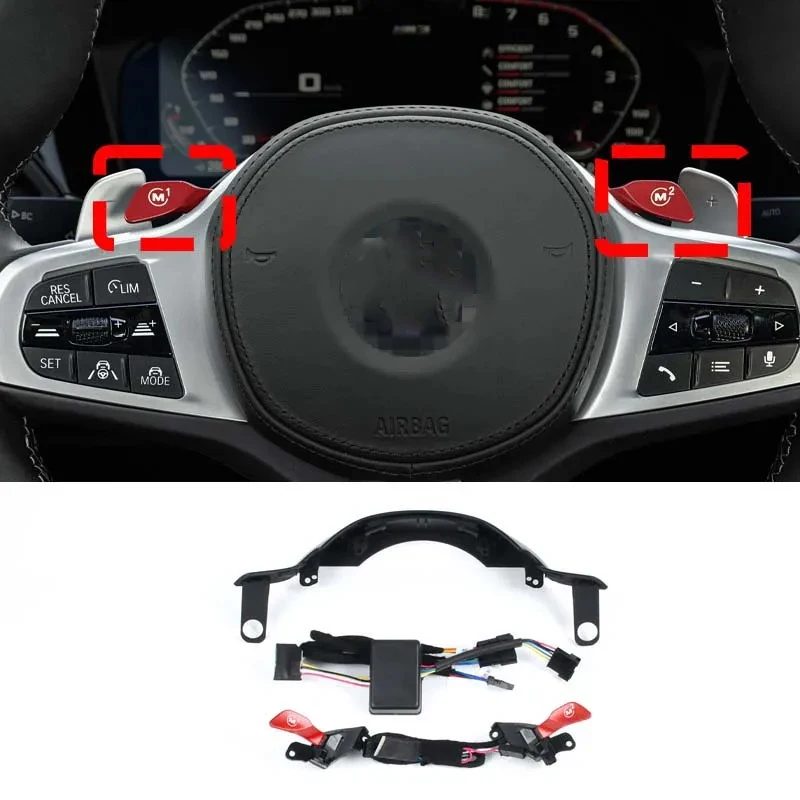 

Steering Wheel M1 M2 Buttons Mode Switch M Sport Button Modified Accessories For BMW G16 G01 G02 LCI F95 F96 F90 F97 F98 G97 G80
