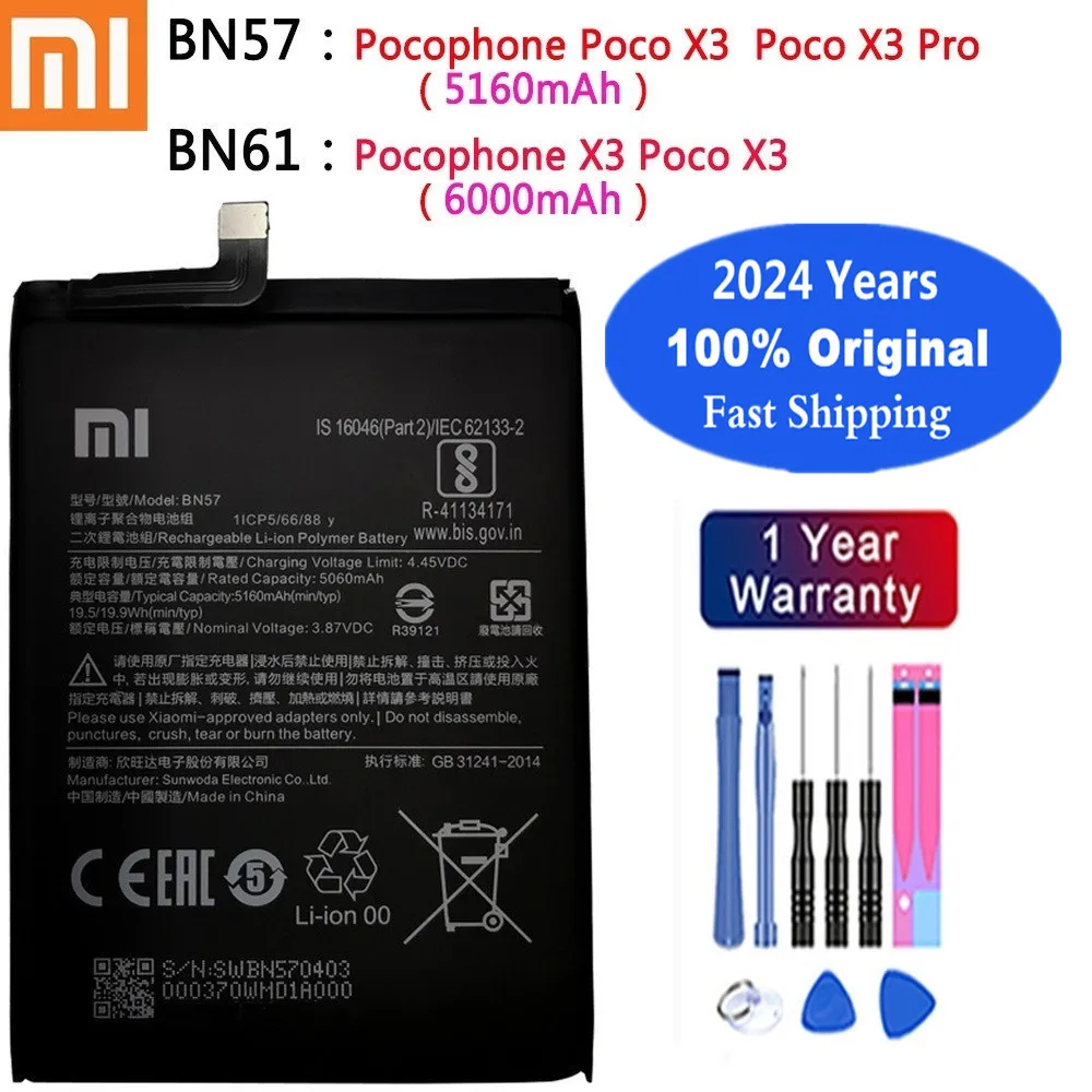 Batterie BN57 Pour Xiaomi Poco X3/X3 NFC