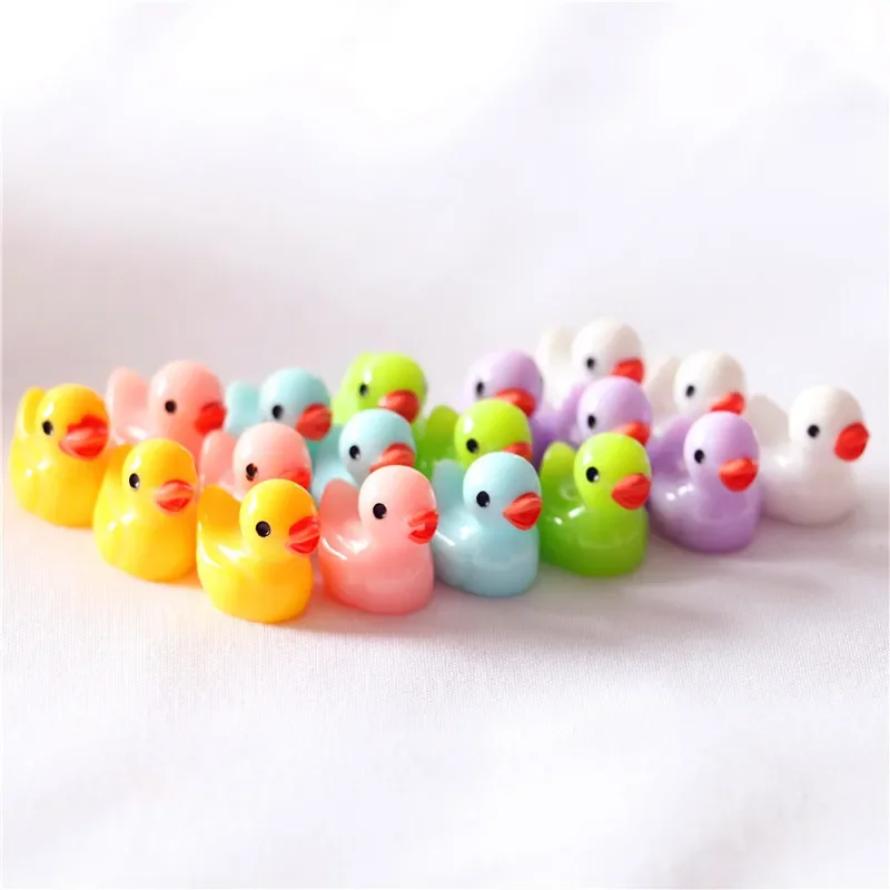 

10PCS Succulent Decorative Micro-landscape Candy-colored Ducklings Animal Decora Resin Diy Ornaments Desktop Decoration Gifts