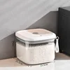Vacuum Rice Bucket Kitchen Rice Bucket Box Sealed Large Capacity Intelligent Dustproof Grain Can Glass Jar 6