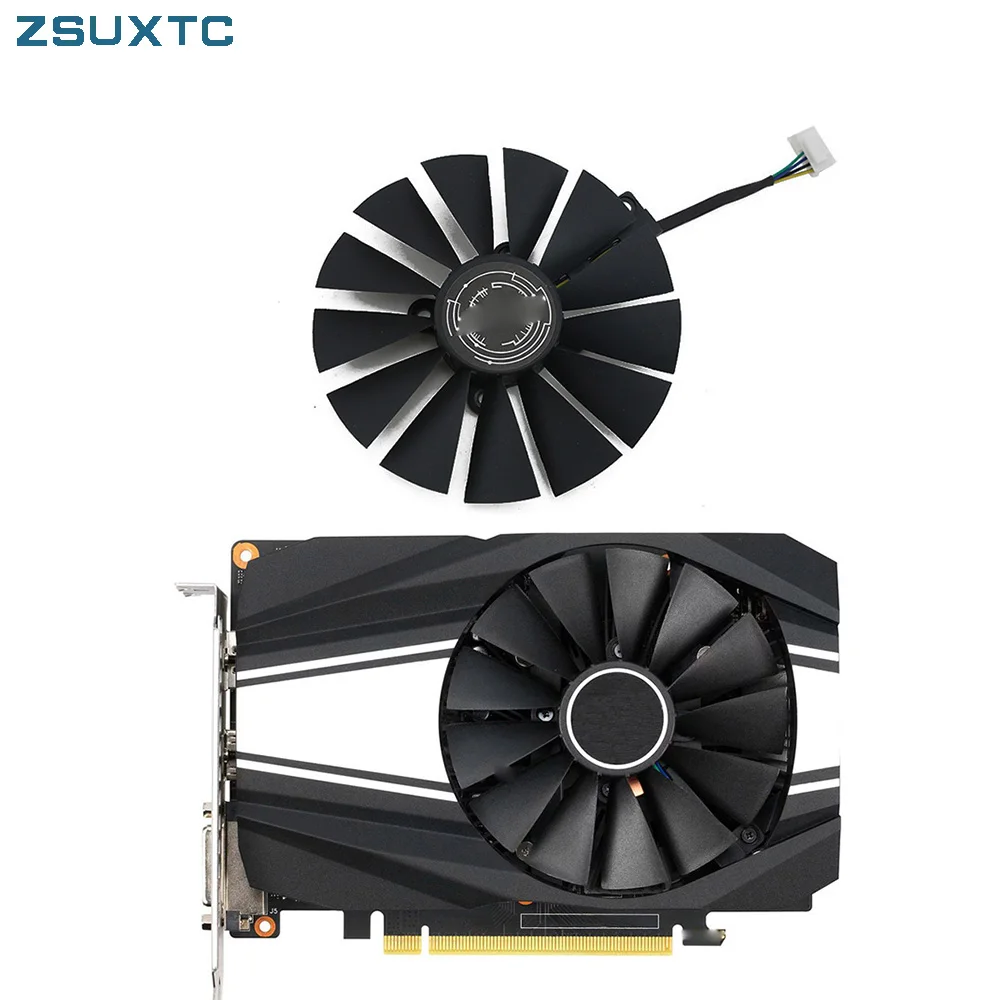 95Mm Pld10010B12Hh 6Pin Rtx 2060 Gtx1660 1650 Ventola Super Gpu Per Asus Ph-Gtx 1660 Ti-O6G Ph-Gtx1660Ti Gtx 1660Ti Itx Ventola Grafica