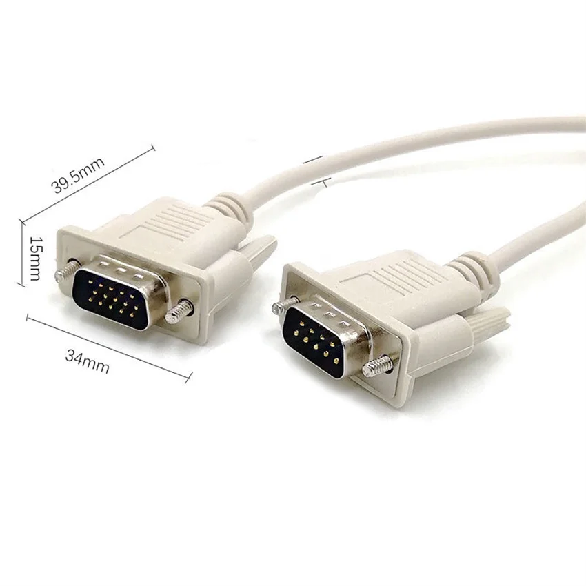 

Сигнальная линия из чистой меди с 9-pin на 15-pin DB9 на VGA, кабель передачи данных с последовательным портом на VGA, линия преобразования порта 232COM