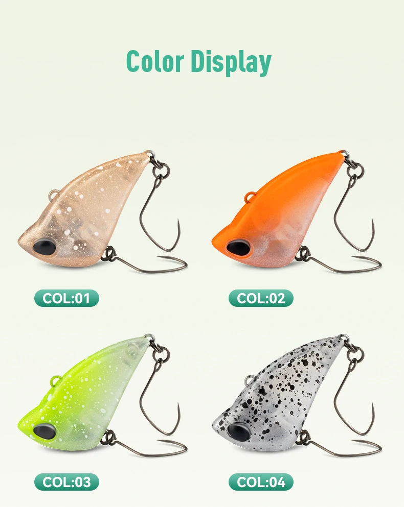 Kingdom Micro Expert Sinking Vibe Angelköder 2,6g 3,5g 28mm 32mm Künstlicher sinkender Hardbait Vibraton Swimbait für Forelle und Barsch – Detail 10