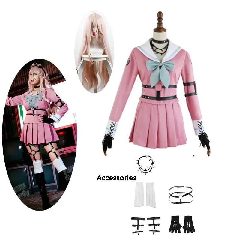 Anime Iruma Miu Cosplay Kostüm Perücke Requisiten Mädchen Schuluniform Halloween Karneval Rolle Spielen Party 1