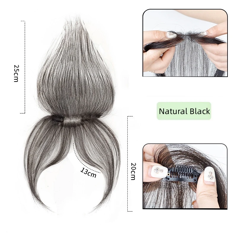 Human Hair Bangs Clip In Baby Hair For Women