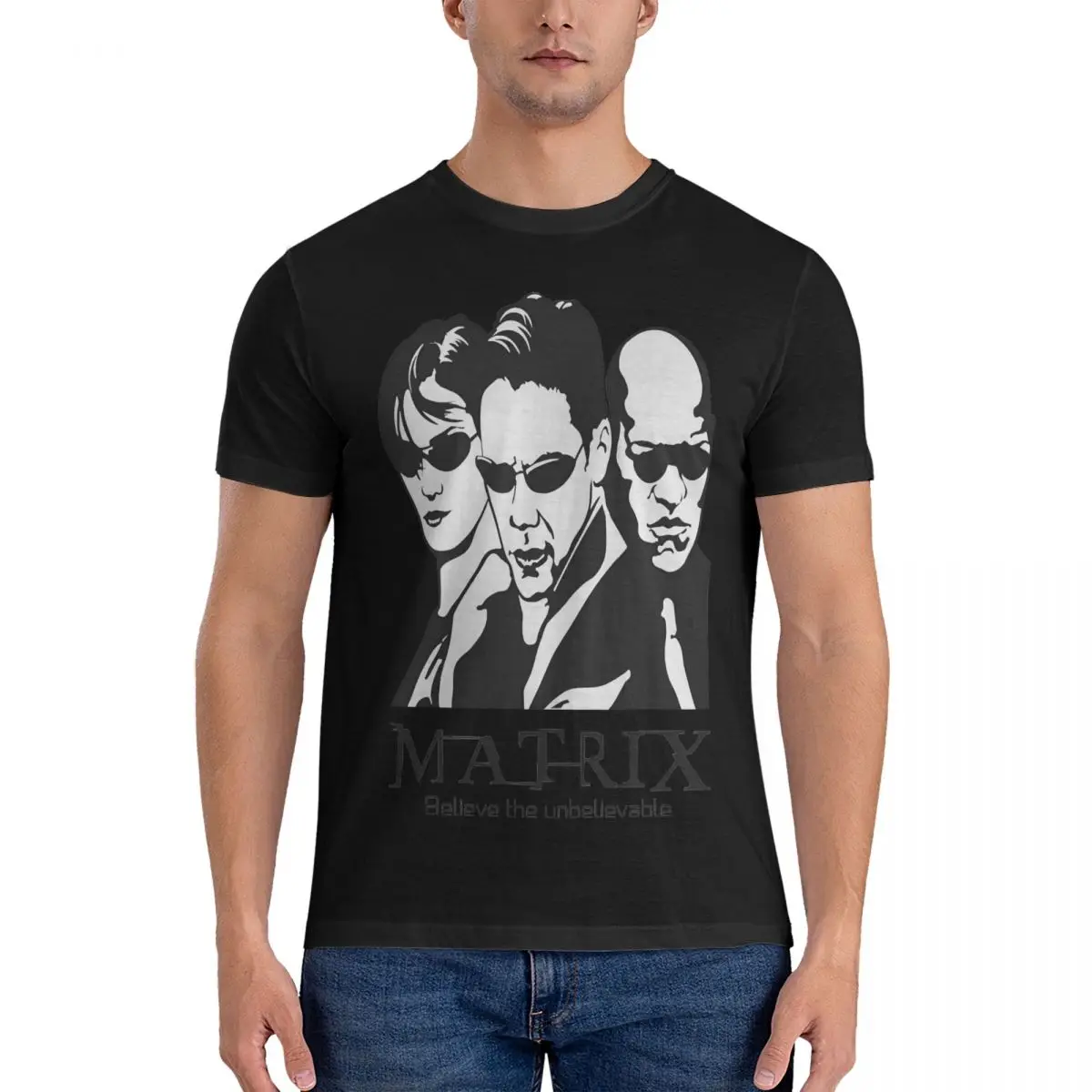 Magliette Da Uomo Matrix Neo Film Morpheus 100% Cotone Vestiti Divertenti Magliette Girocollo A Maniche Corte Magliette Grafiche