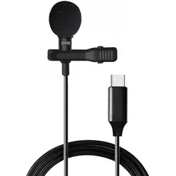 Mini Clip - on Lapel Lavalier Microphone, 3.5mm/Type C, Universal Compatibility for Phone, PC, and Laptop (Type C Mic (1.5m))