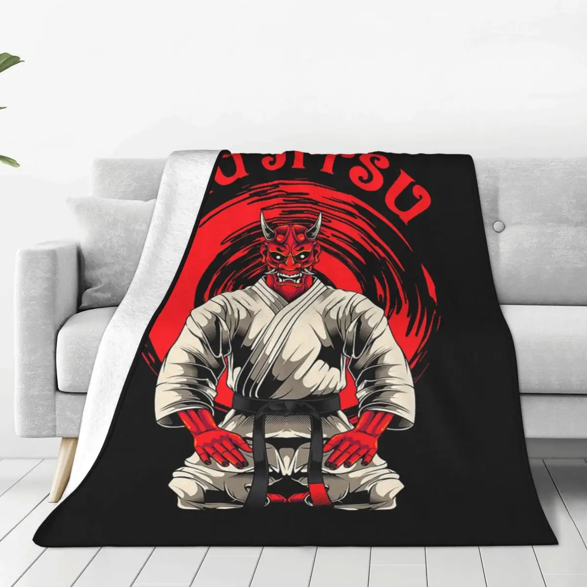 

Бразильское одеяло джиу-джитсу Oni Demon s, летнее Флисовое одеяло, украшение для кондиционера, легкие покрывала