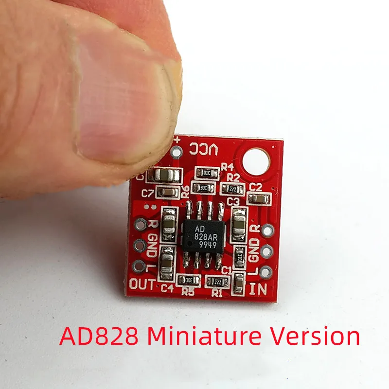 

AD828 Preamplifier Board Audio Module Single Power Supply DC4v-15v