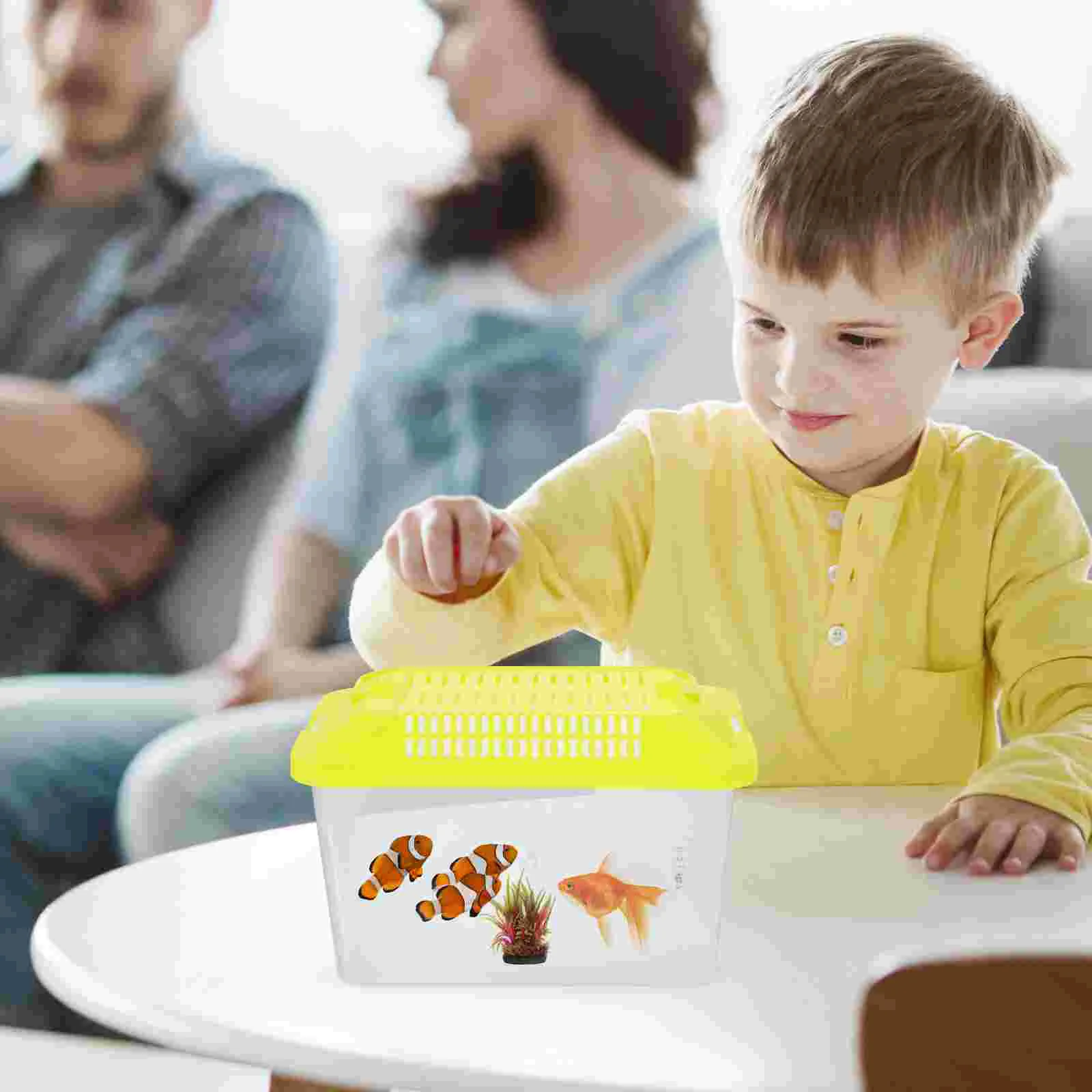 Plastic Turtle Fish Tank Handheld Accessories for Sea ​​turtle Reptile Terrarium Habitat Pet Frog
