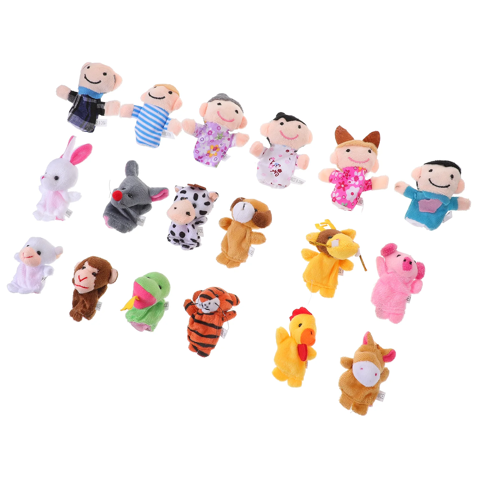 

18 Pcs Children’s Toys Story Time Finger Puppets Play House Accessories Cosplay Educational Toddler