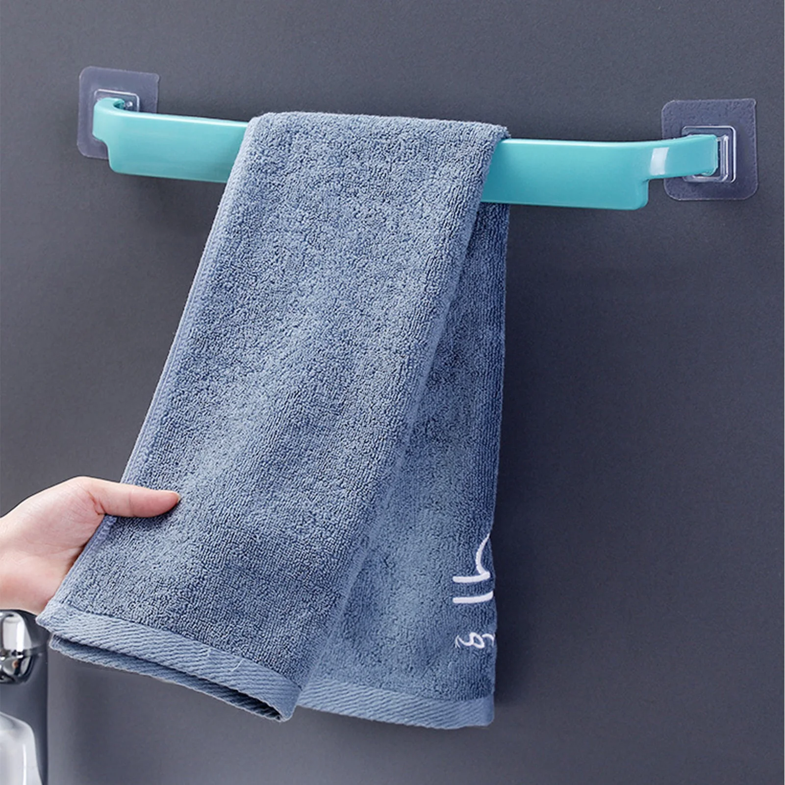 Tanio Self-Adhesive Towel Racks Wall Mounted Towel Hanger Bathroom Towel sklep