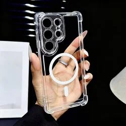 Original Clear Magnetic Shockproof Case with MagSafe Compatibility - Galaxy A37 (Clear)