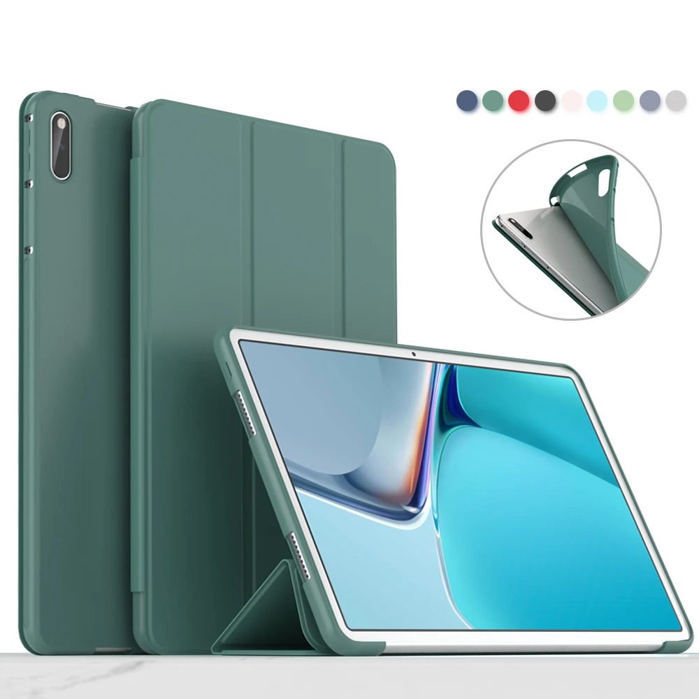 Capa de Couro pu para Huawei Capa para Matepad Air 11.5 x8 Pro x9 10.8 v6 v7 10.4 v7 v8 T10 m5 Lite 10.1