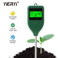 Yieryi 3 in 1 Soil PH Meter Farm Garden Fertility Tester Soil Moisture Test Detector for Indoor Planting, Potted Plants, Lawn 1