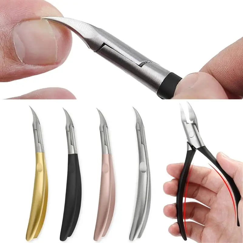 

Кусачки для кутикулы, профессиональные ножницы из нержавеющей стали для стрижки вросших ногтей, удаления омертвевшей кожи, инструмент для педикюра
