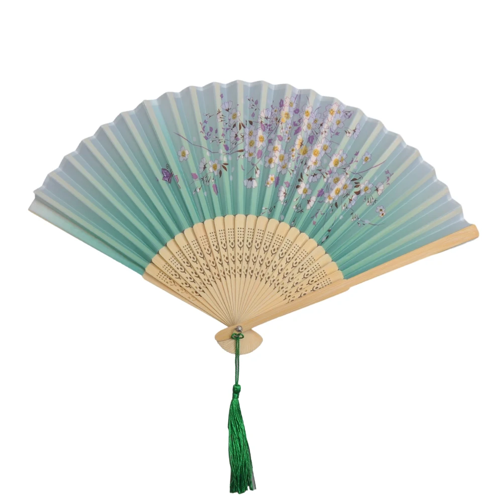 Printed Silk Folding Fan 6