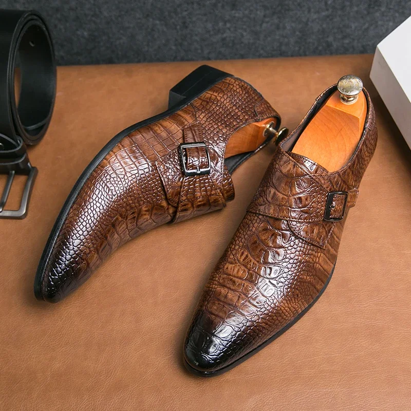 Leather Shoes Mens Wedding Designer British Dress Flats Luxury Formal Business Driving Casual Loafers