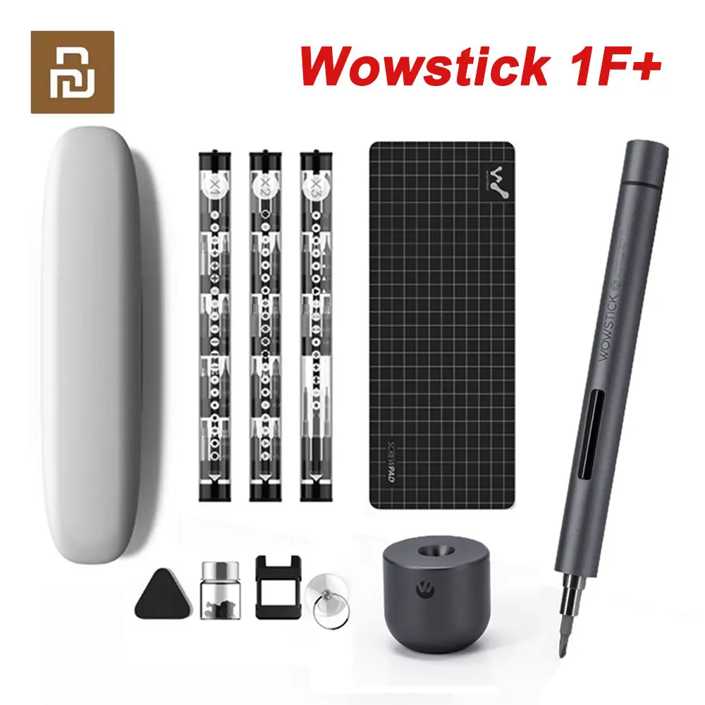 Youpin Wowstick Upgraded 1F+ 64 In 1 Electric Screwdriver Cordless Lithium Battery LED S2 Aluminum Alloy Bits Power Screwdrivers youpin wowstick upgraded 1f 64 in 1 electric screwdriver cordless lithium battery led s2 aluminum alloy bits power screwdrivers