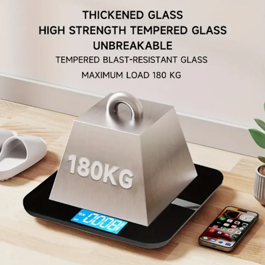 Portable Scale Digital Scale Weighing Tools Weight Scale High Accuracy Intelligent Home Small Body Scale Dormitory Weighing Electronic Weighing LCD HD