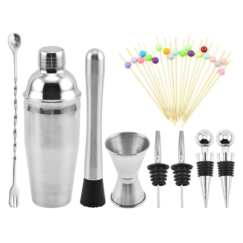 600ml/800ml Cocktail Shaker Drawing Process Clean Easily Mixing Cup  Anti-rust Stainless Steel Insulated Manual Cocktail Mixer - AliExpress