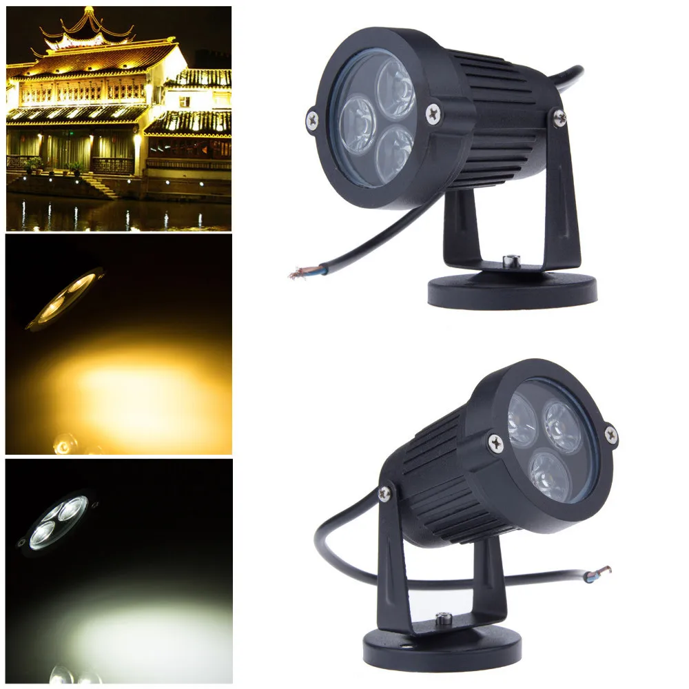 

Garden Light Outdoor LED Lawn Lamp 85-265V 9W Cold White Landscape Spike Bulb Waterprof IP65 Pathway Garden Yard Spotlight