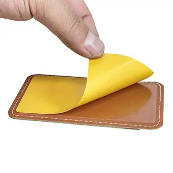 652F Porta carte adesivo personalizzabile sul retro del telefono in pelle PU con adesivo forte