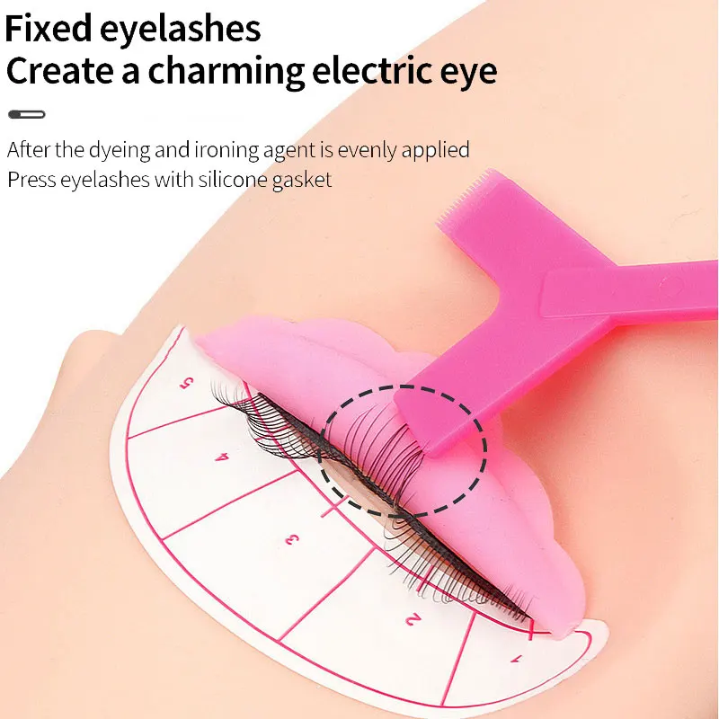 Eyelash Curler Eyelash Accessories 10Pcs Plastic Perm Eyelash Wand Eyelash Lifting Curler Kit