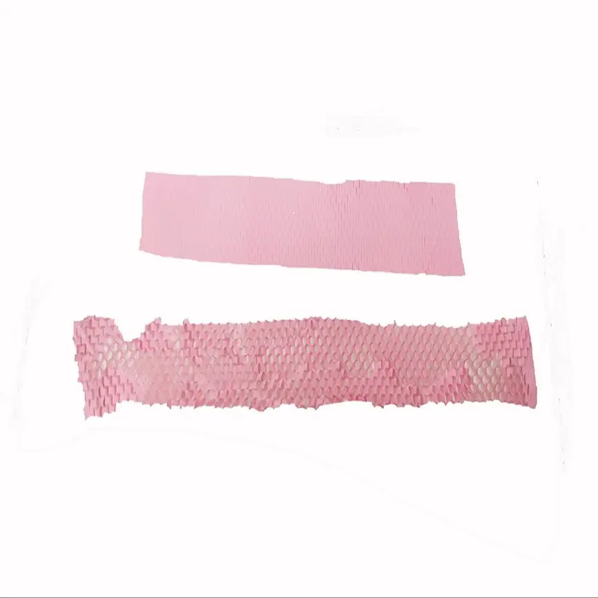 Rosa Wabenpapier Geschenkpapier Geschenkbox-Füllmaterial Obstverpackung Stoßfeste Füllung Origami-Papier – Detail 3