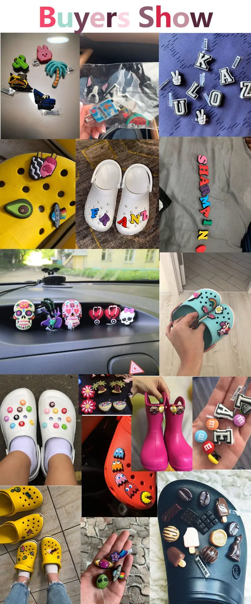 Goldene Buchstaben Kristall Diamant Legierung Charms Zubehör Mode Weiche PVC Schuhe Schnalle Kinder Dekoration Design Großhandel 1 Stücke – Detail 7