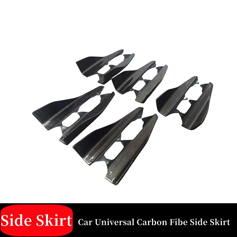 

Universal Real Carbon Fibe Car Front Rear Bumper Strip Lip Spoiler Diffuser Splitter Scratch Protector Winglets Side Skirt Part