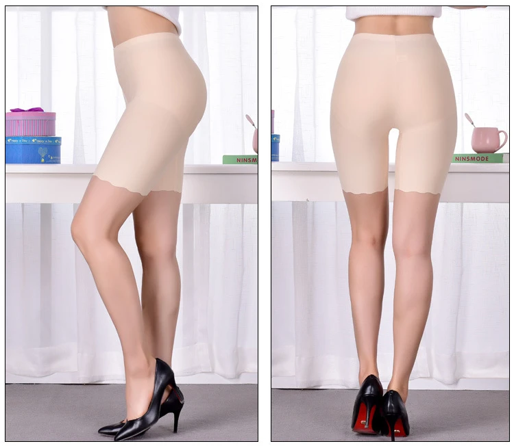 Description Picture 5 of itemPlus Size Safety Short Pants Ice Silk Seamless Panties High Waist Shapers Summer Skirt Underpants Women Underwear Accessories