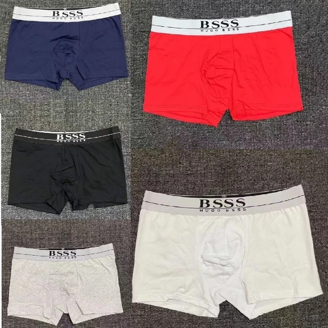 Men Cotton Panties Underwear Boxers Breathable Man Boxer Solid