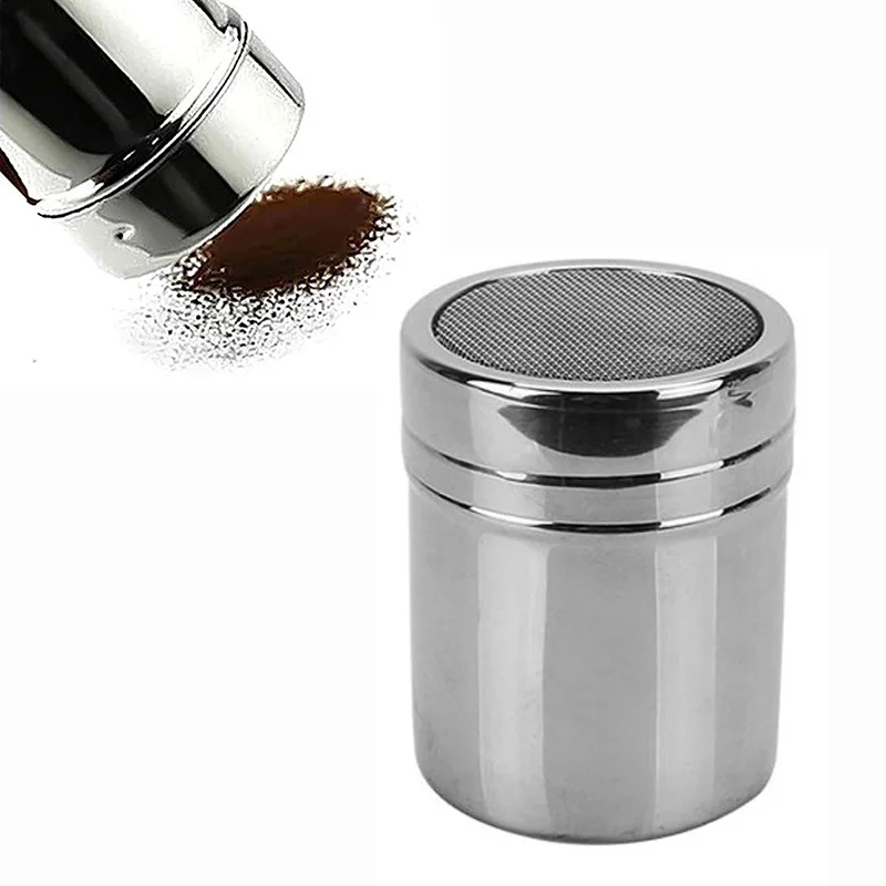 Vaso Per Spolverare In Acciaio Inossidabile Per Caffè Matcha Cioccolato Cacao In Polvere Setaccio Per Zucchero Domestico Utensili Da Cucina Pentola Pe