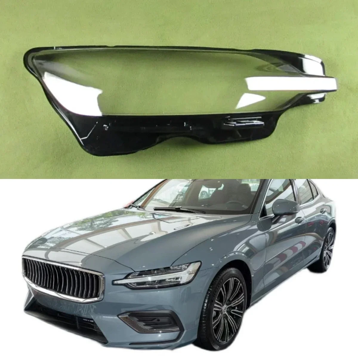 

For Volvo S60 Headlamp Cover Transparent Lamp Shade Headlight Shell Plexiglass Replace The Original Lampshade 2020 2021 - 2023