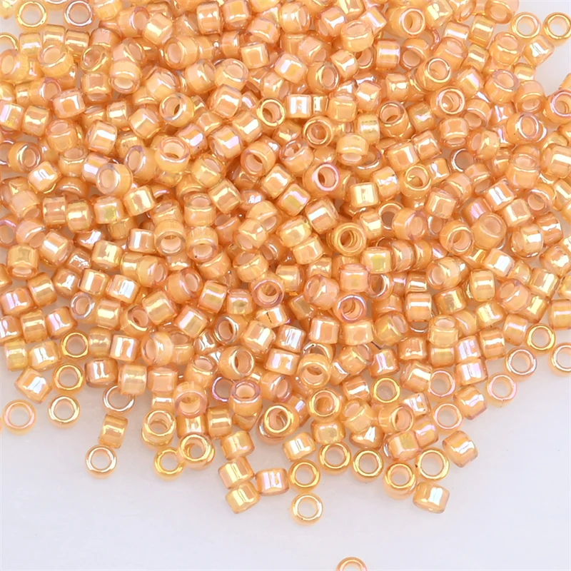 2,5 mm bunt plattierte zylindrische Perlen, farbecht, japanische Mini-Perlen für DIY Vintage Armbänder, Halsketten und Schmuckmaterialien – Detail 7