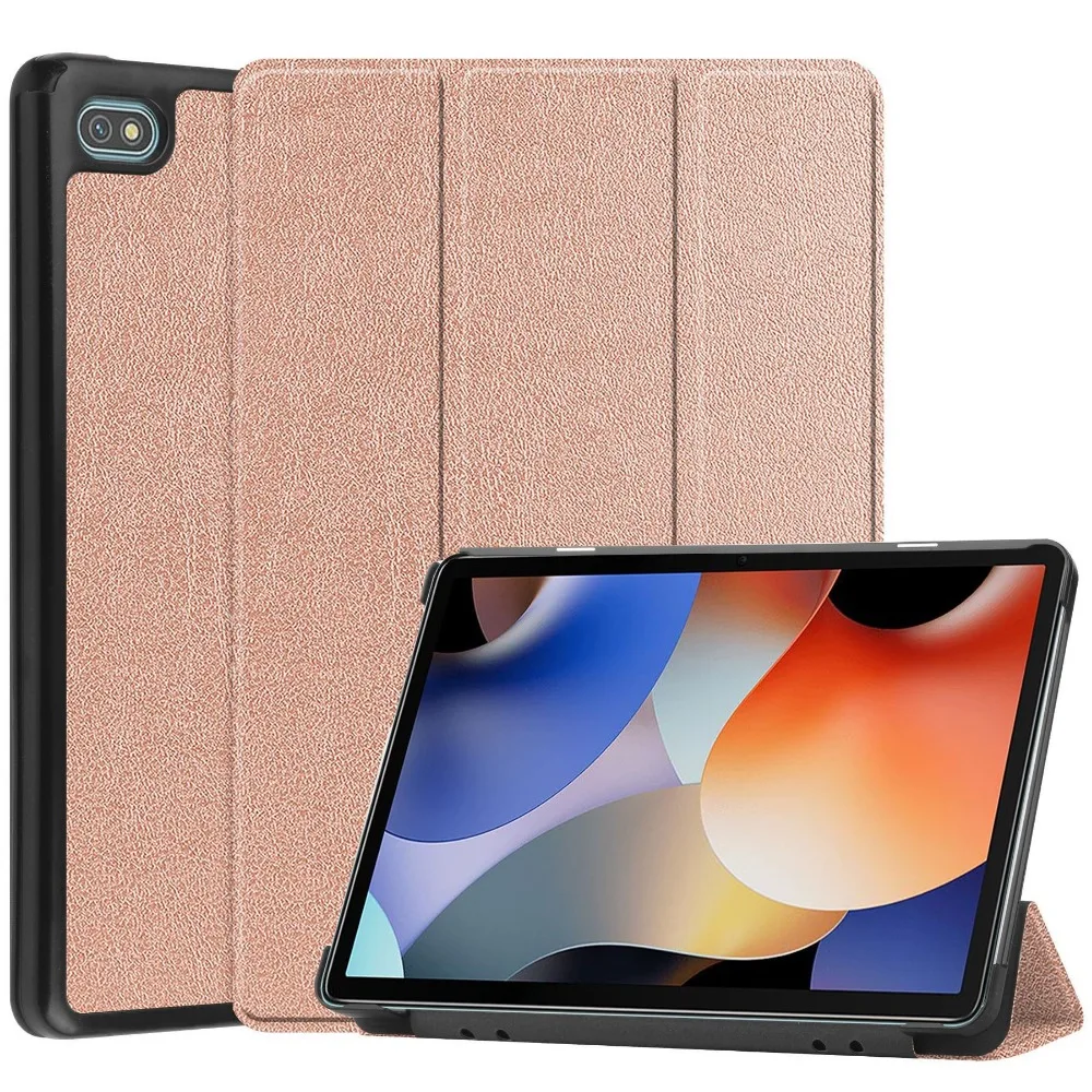 Premium Tri-Folding Magnetic Stand Cover with Hard Back Shell