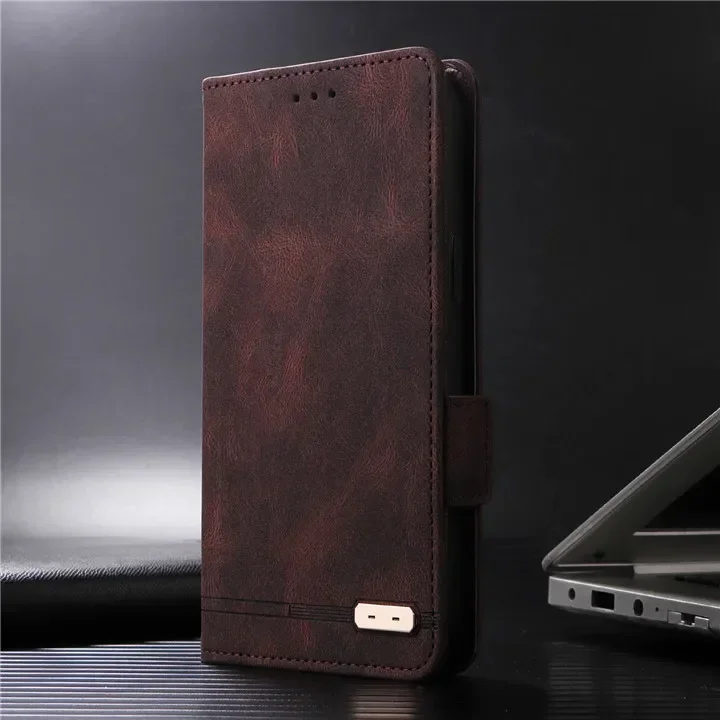 Luxury Leather Wallet Book Cover Clamshell Flip Case