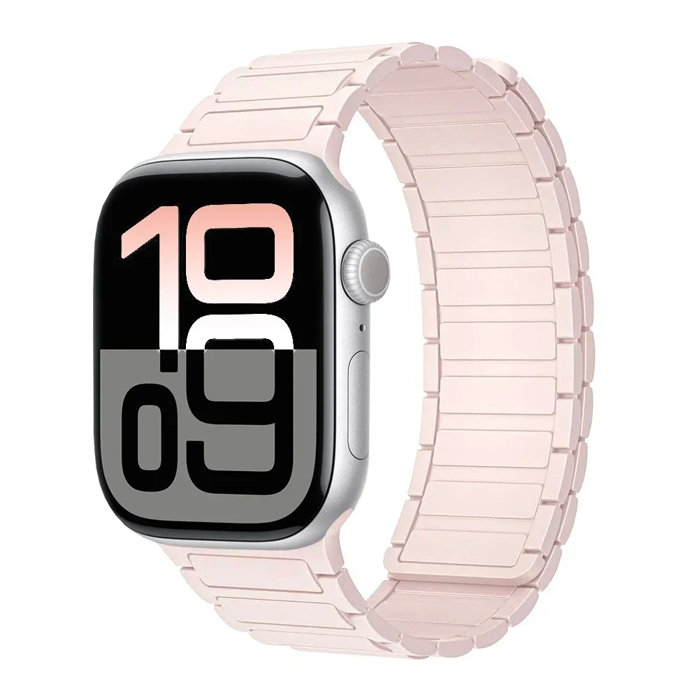 Magnetic Silicone Smartwatch Strap - Premium Adjustable Wristband Bracelet