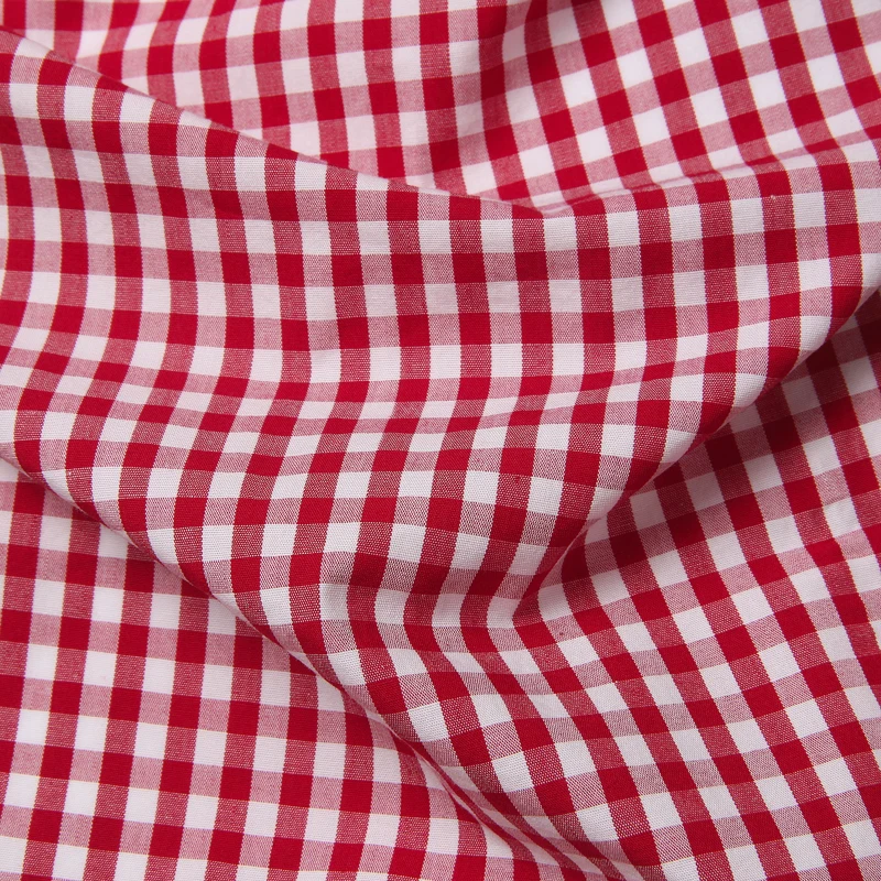 Mens Red Small Plaid Shirts Summer Short Sleeve Cotton Dress Shirts Business Casual Button Down Chemise Homme Camisa Masculina 6