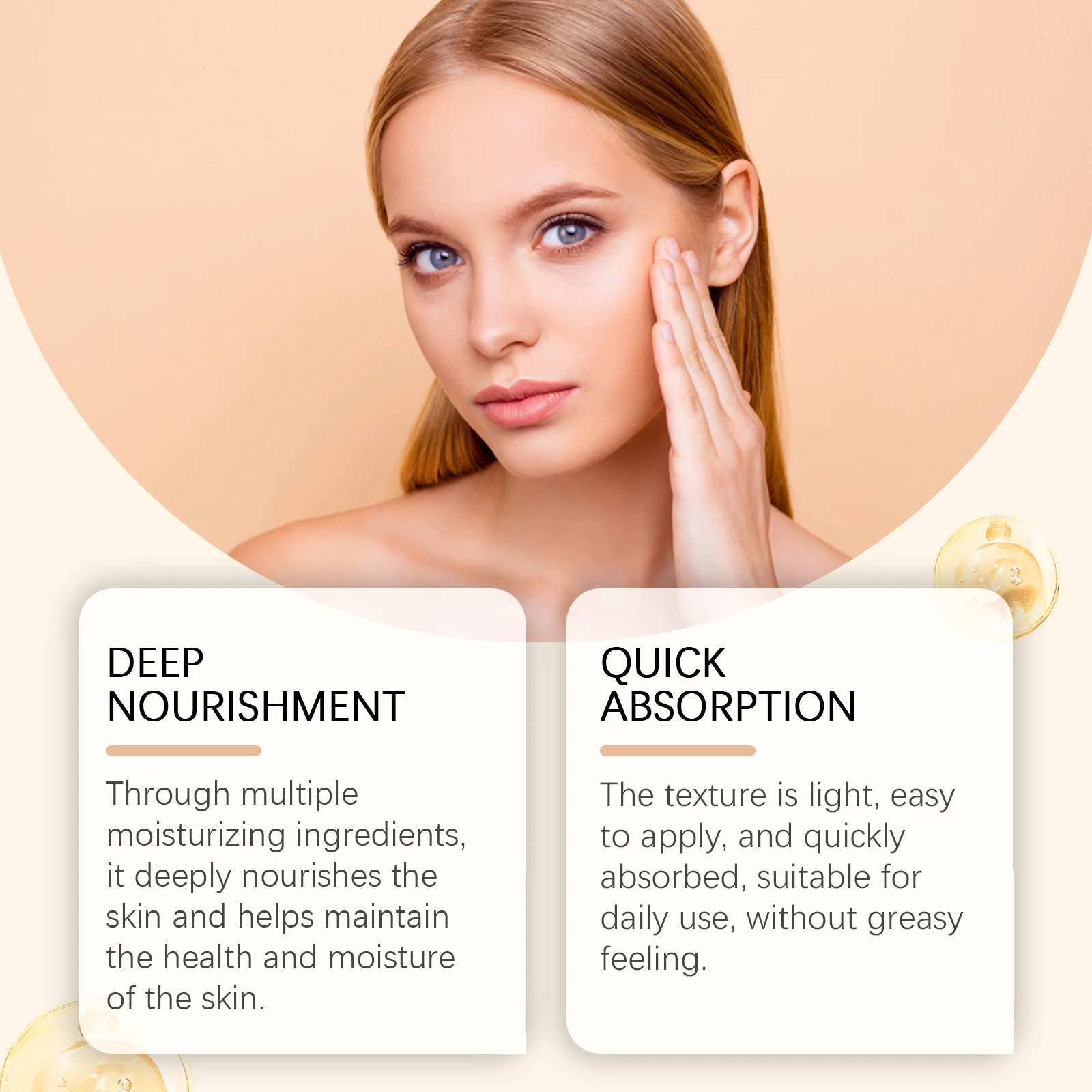 Shea Butter Moisturizing Cream: hydrating, moisturizing, for skin care, relieving dryness, and leaving skin soft and smooth.