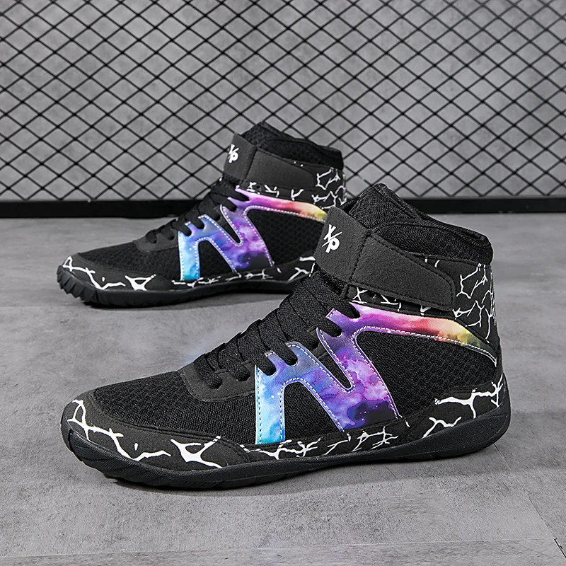 Professional Wrestling Boots Men Breathable Fighting Boxing Shoes Non-Slip Wear-Resistant Boxing Sneakers Gym Training Footwear