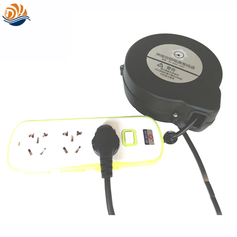 Industrial Sockets Extension Cord Winder 240V Retractable Spring Loaded Cable  Reel - AliExpress