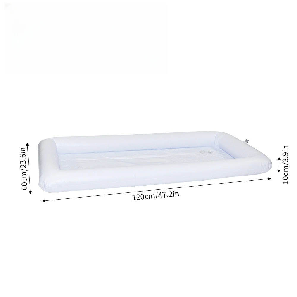 White PVC Aerated Floating Raft on Water Fun Outdoor Pool Party Pool Inflatable Freezer Frozen Beverages Fruits Inflatable Tray 6