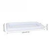White PVC Aerated Floating Raft on Water Fun Outdoor Pool Party Pool Inflatable Freezer Frozen Beverages Fruits Inflatable Tray 6