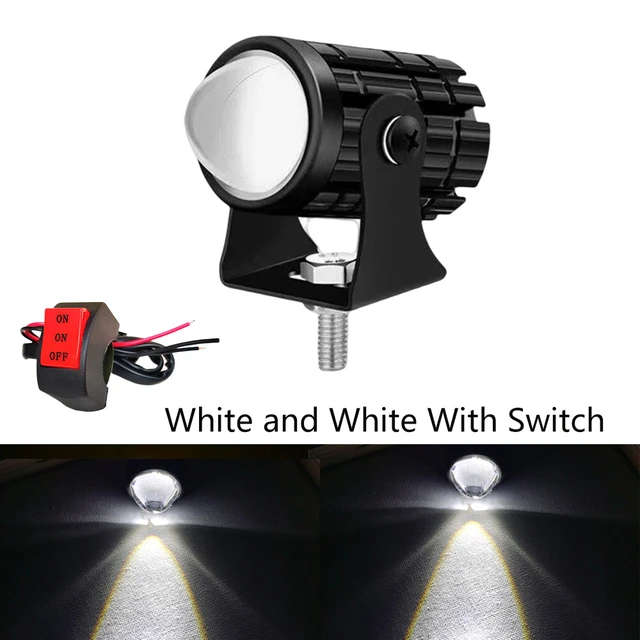 Additional Headlight For Motorcycle LED Lights Fog Light Lamp Lens